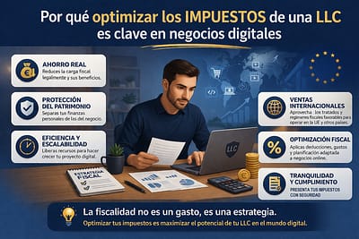optimizar impuestos LLC Crea tu LLC desde España Optimizacion fiscal 2026 optimizar impuestos LLC