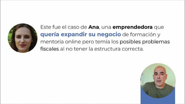 Imagen de Ana, una emprendedora que comparte su experiencia expandiendo su negocio de formación y mentoría online con la estructura de una LLC en EE.UU.